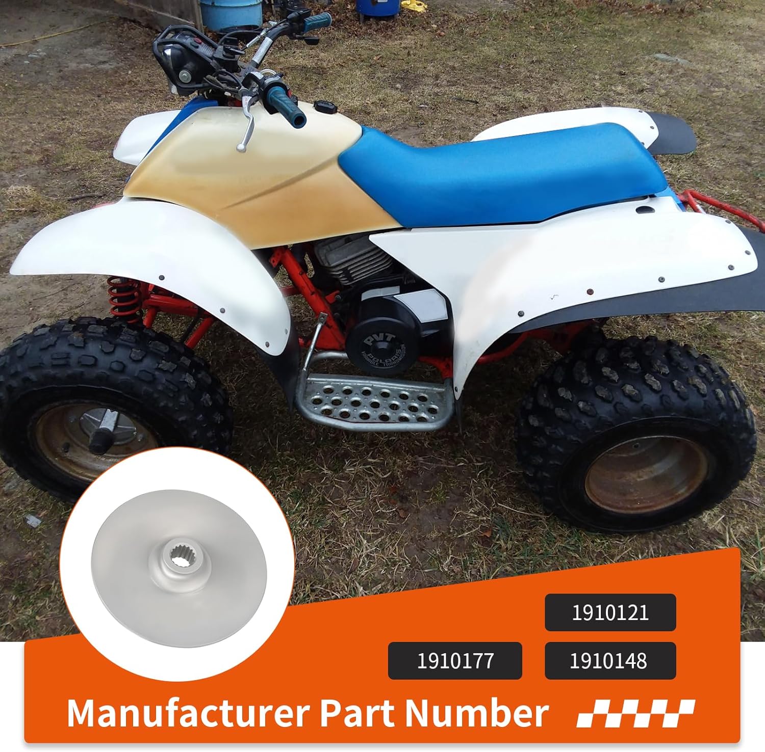 Rear Brake Disk Rotor for Polaris Trail Boss Big Boss Scrambler Cyclone 250 350 1985-1993 1910087 1910021