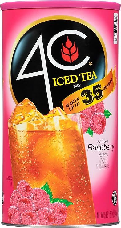 Amazon.com: 4C Foods, Raspberry Instant Iced Tea Mix, 82.6 Ounce ...