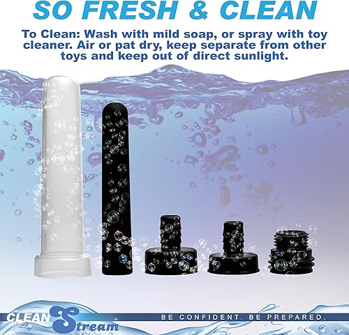 Miniatura 7 de Cleanstream Travel Enema - Juego de adaptadores de botella de agua para limpieza profunda, boquilla de silicona y 3 tamaños de adaptador para