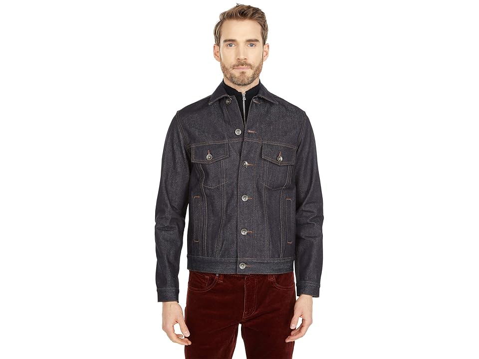 The Unbranded Brand Denim Jacket 14.5 oz Selvedge (Indigo) Men's Clothing INTERNATIONAL SHIPPING