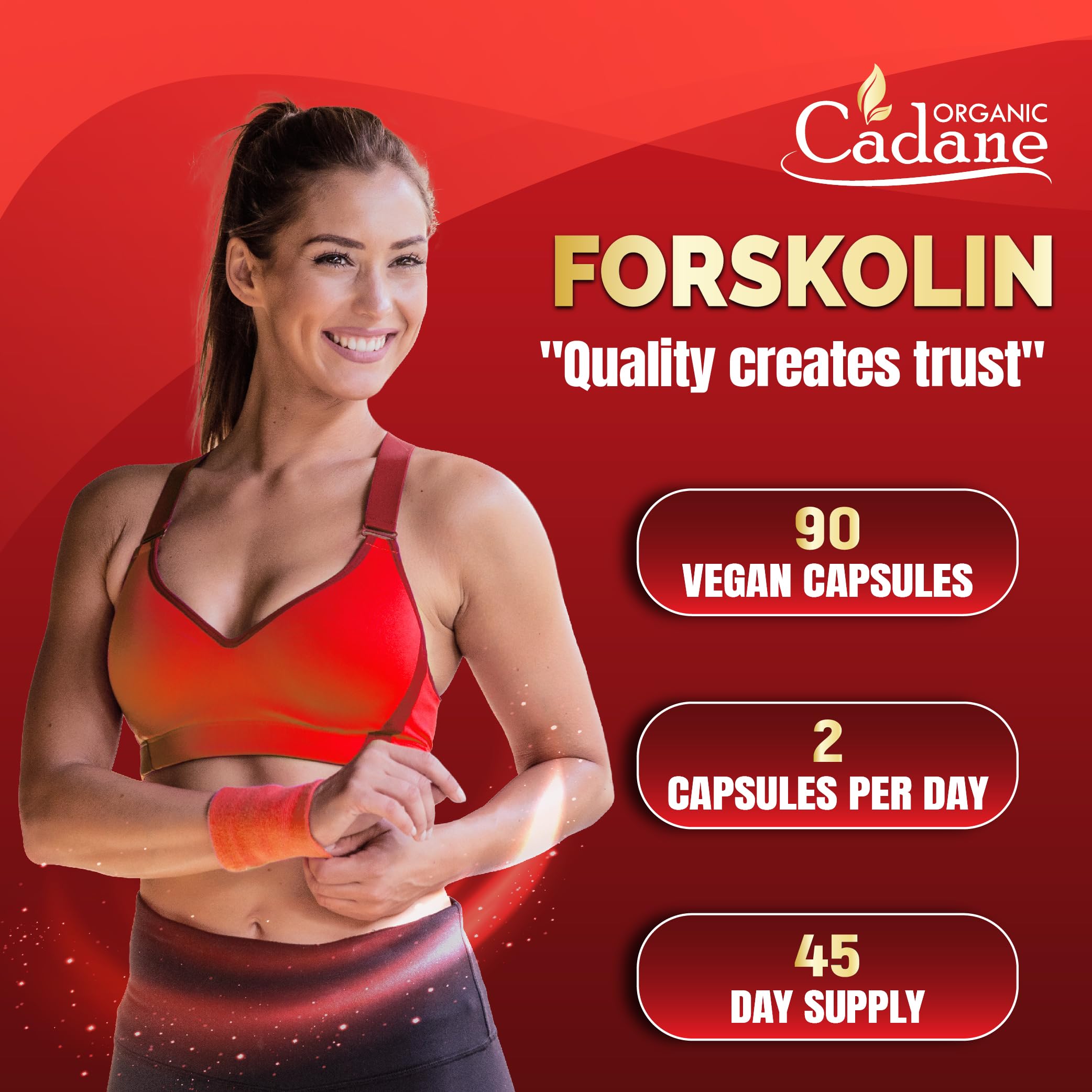 Cadane Forskolin Supplement with Coenzyme Q10 & Grape Seed Extract | Supports Body Management & Energy | Vegan, Non-GMO – 90 Capsules – 45-Day Supply — Amazon image 5