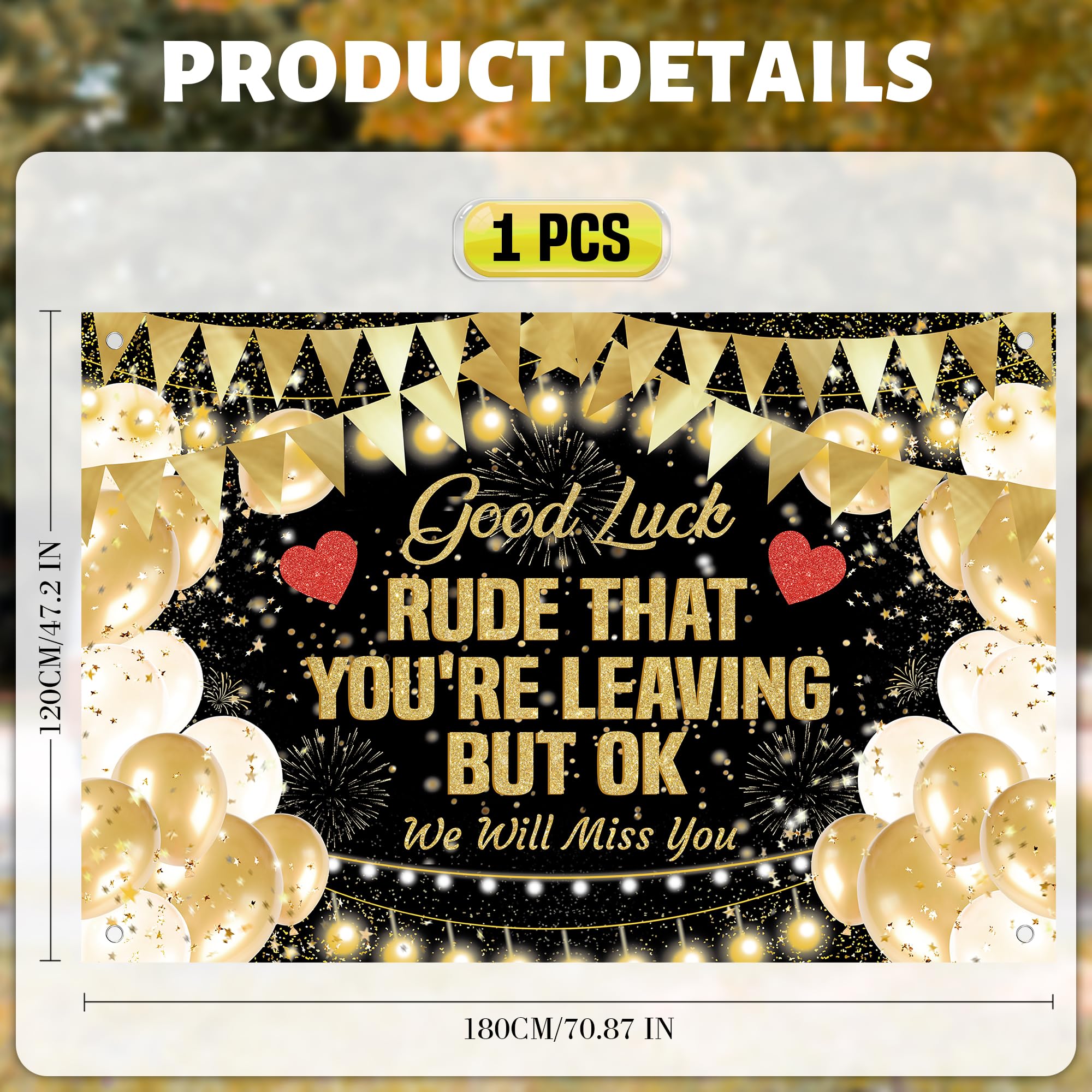 Sorry Your Leaving Decorations Banner - Image 2
