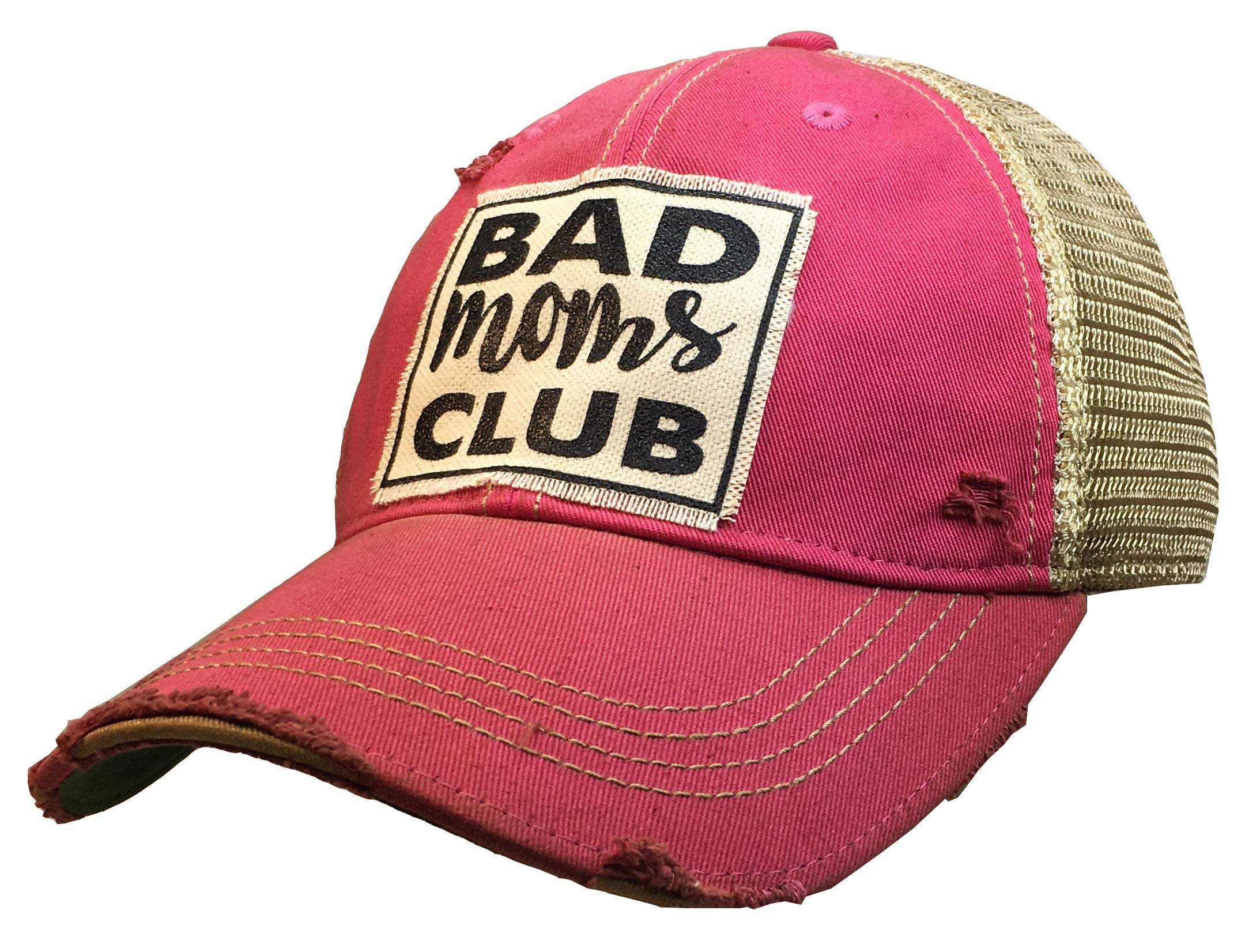 Vintage Life Funny Hats for Women and Girls, Distressed Trucker Baseball Cap with Sayings