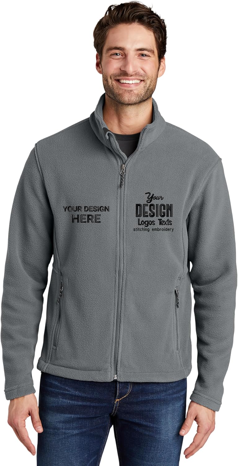 CUSTOM PREMIUM Custom Fleece Jacket for Woman and Men, Fleece Sweater Women, Fleece jackets for Women and Men Zip Up - Image 2