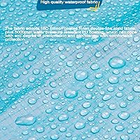 Vista 5 de 3F UL GEAR Poncho de senderismo ligero, mochila impermeable poncho impermeable para senderismo al aire libre, camping, senderismo