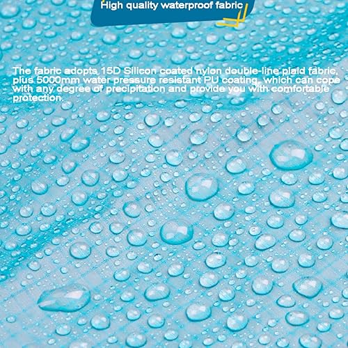 Miniatura 5 de 3F UL GEAR Poncho de senderismo ligero, mochila impermeable poncho impermeable para senderismo al aire libre, camping, senderismo