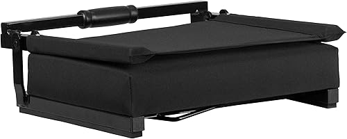 Miniatura 13 de Flash Furniture - asiento cómodo para usar en gradas de Flash - soporta 500 libras Silla de estadio ligera con asa y asiento ultra acolchado