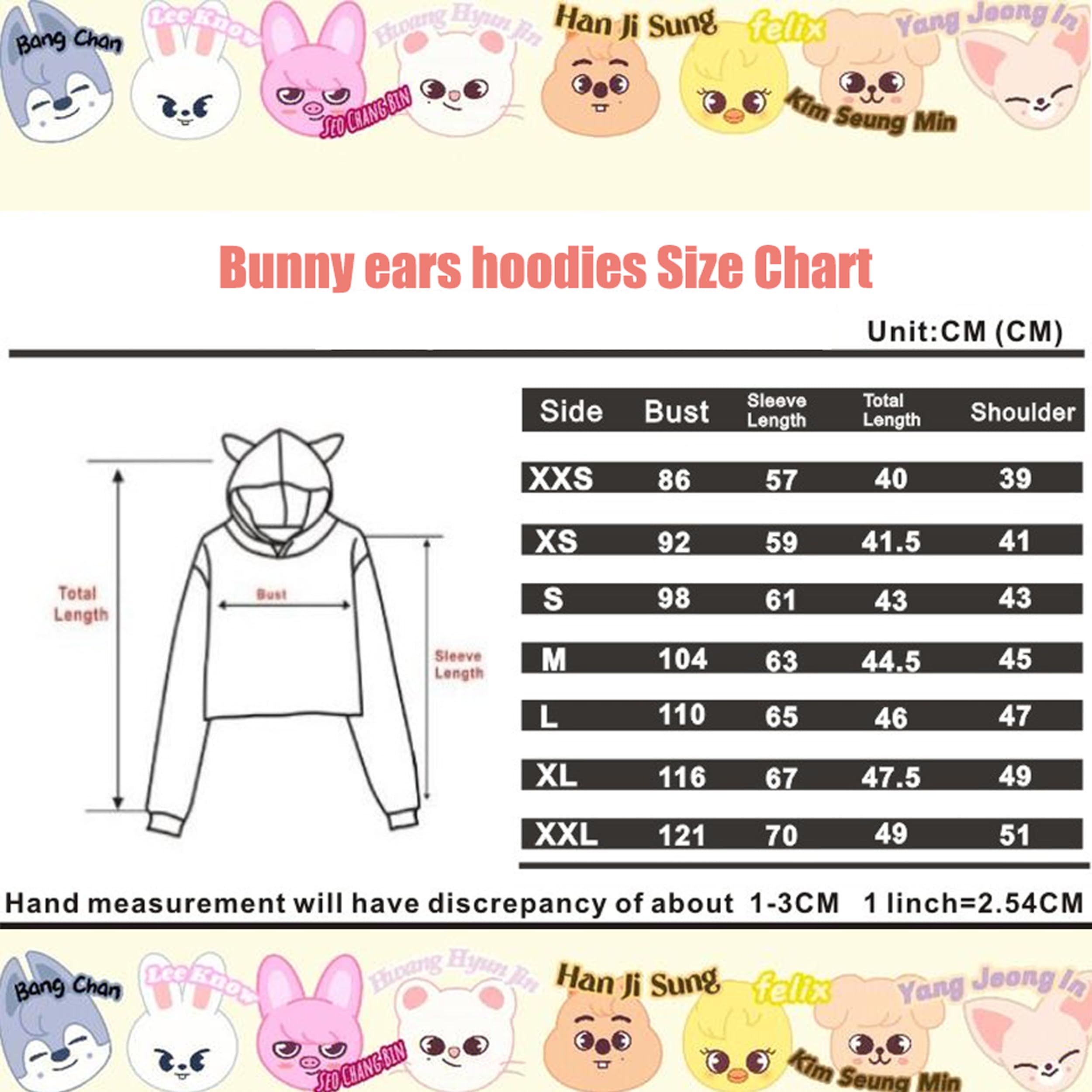 Stray Kids Sudaderas para Mujeres niñas Felix Jisung Minho Bangchan Sudaderas de oído de Gato Impresa Crop Top
