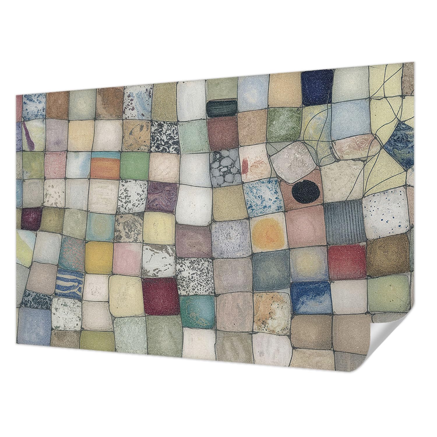 Papier peint haute qualité Tulup autocollant 104x70 cm décoration mosaïque