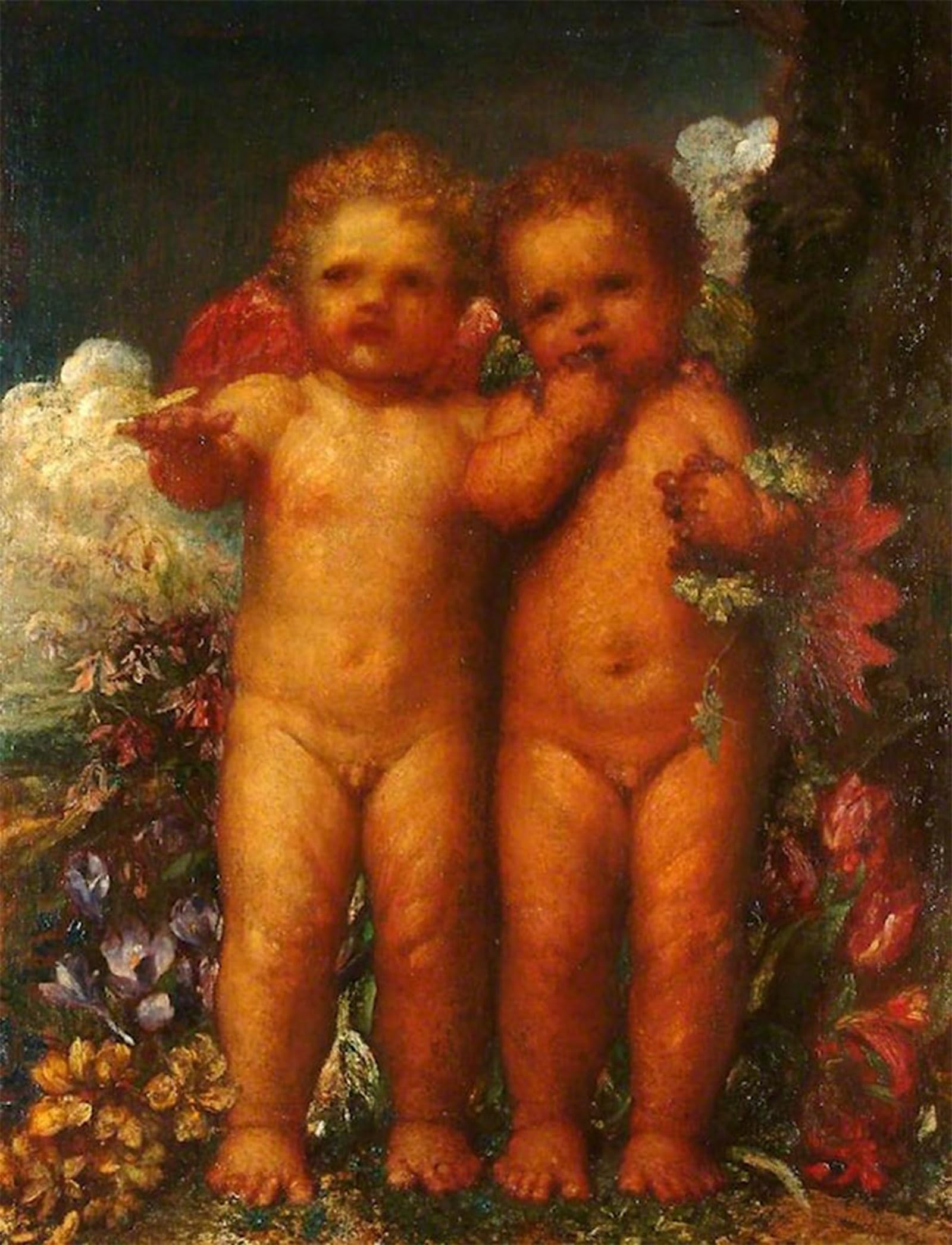 POSTERIIk Famous Print Pop Art Wall Art Graffiti in the Land of Weissnichtwo by George Frederic Watts Art Prints for Home Decor 60x90cm