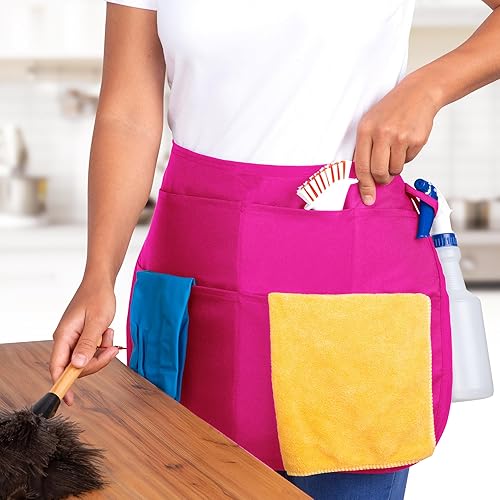 Miniatura 9 de Delantal de limpieza profesional impermeable de 5 bolsillos. Hecho para limpiadores profesionales. Como un carrito de limpieza alrededor de tu