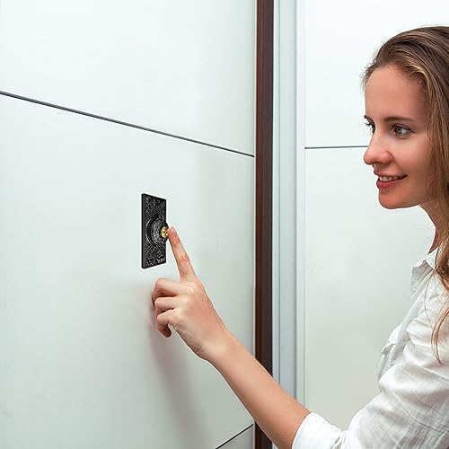 Miniatura 2 de Botón de timbre de puerta, botón de timbre, timbre con cable, botón de timbre con cable, botón de timbre de timbre de puerta, repuesto de botón de