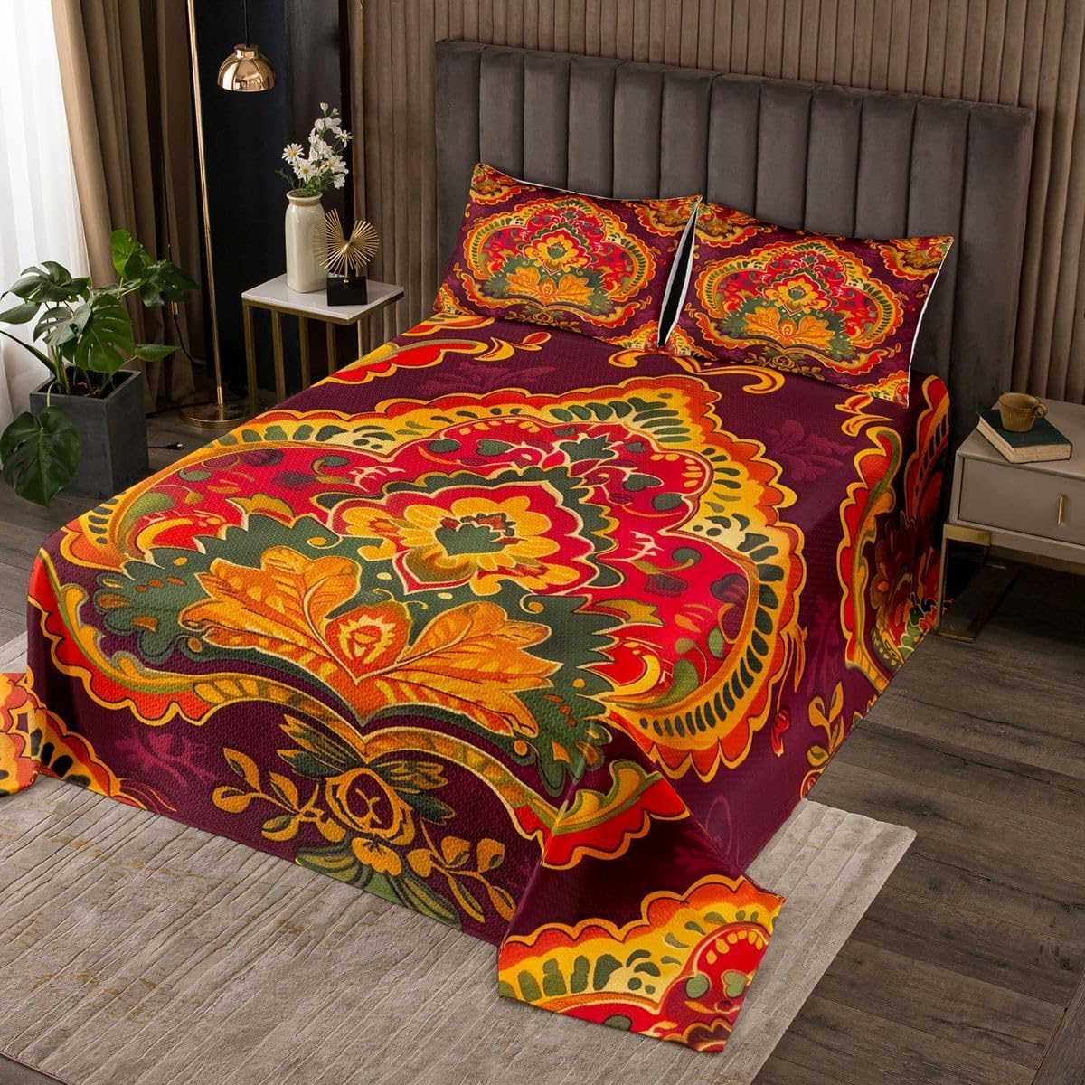 jejeloiu Cartoon Cat Bedspread King Size Cats Print Coverlet Set Animal Quilted Coverlet for All Season with 2 Pillowcases Microfiber Lightweight