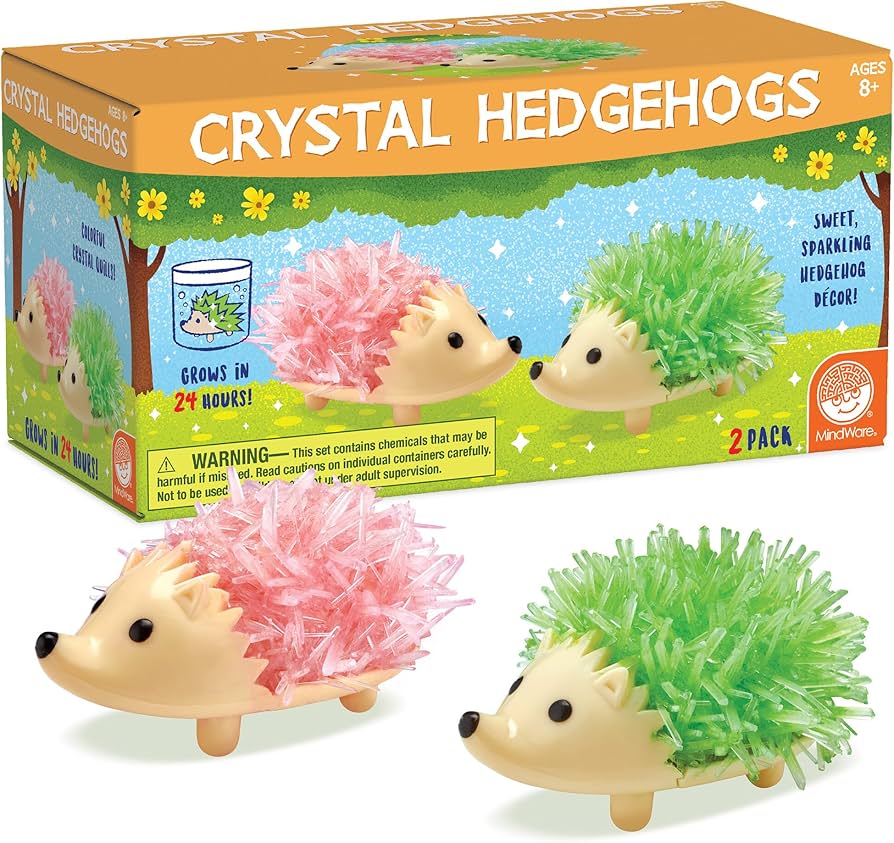 Amazon.com: MindWare Crystal Growing Kits: Hedgehogs Bright Colors
