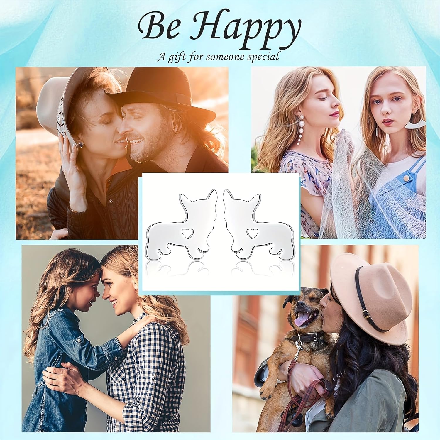 FLYOW 925 Sterling Silver Animal Earring Studs Cute Stud Earrings Women Gifts - Image 7