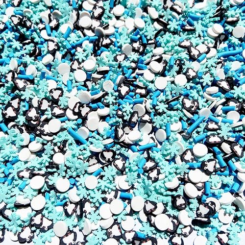 Miniatura 106 de EHOPE Gránulos falsos de polímero de 3.53 oz, chispas de resina sintética, gránulos de arcilla para resina, chispas de caramelo falso para arte