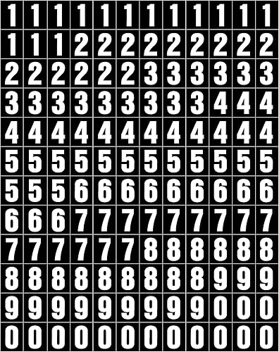 Letras de vinilo adhesivas, números, números autoadhesivos, números adhesivos solamente, para letreros, barcos, números, 3/4 pulgadas, adhesivos,