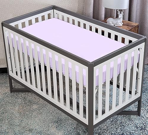 Miniatura 7 de Superity Linen Sábana bajera  Funda de colchón 100% algodón tamaño cuna  suave, lisa y cómoda  200 hilos  La sábana se estira hasta 7 pulgadas para