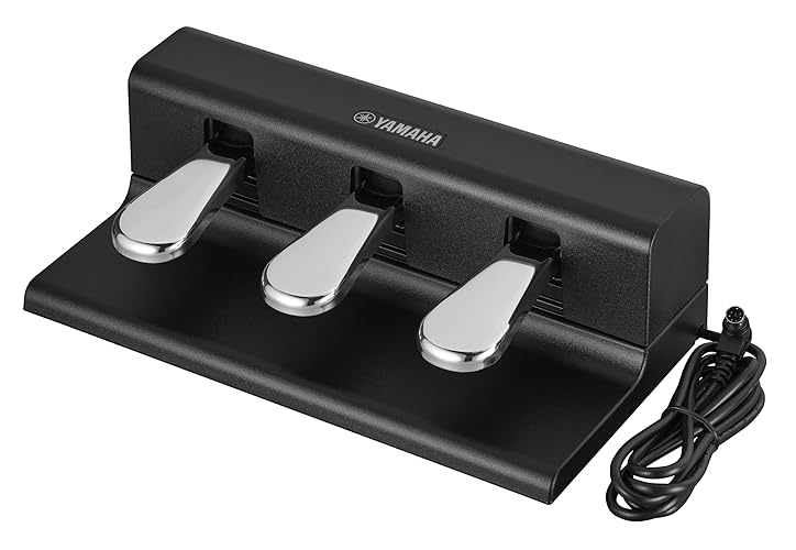 Yamaha Electronic Keyboard Pedal or Footswitch (FC35) - Black - Standalone 3-Pedal Unit