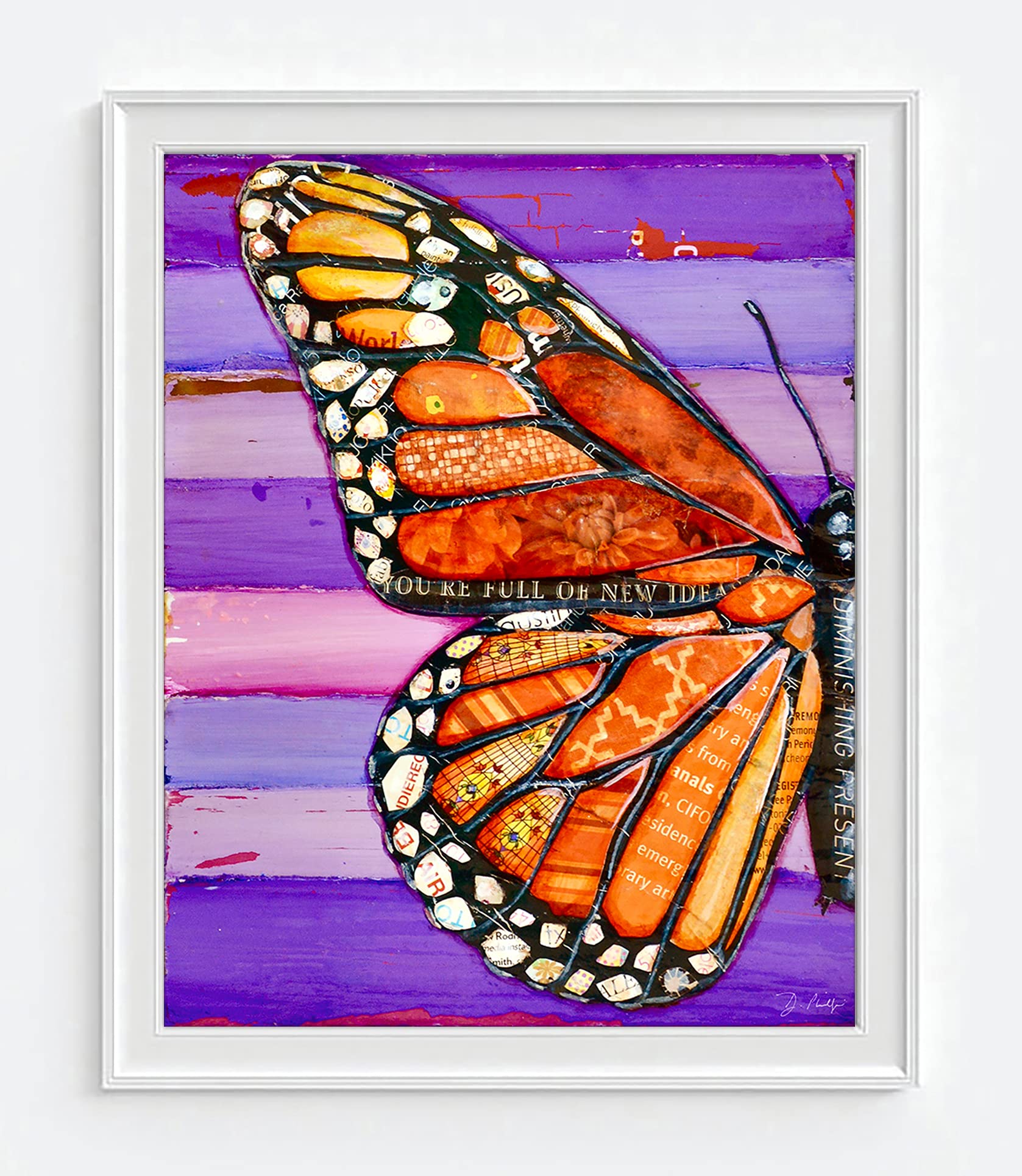 Amazon.com: Long Live the Monarch - Butterfly -Danny Phillips Art