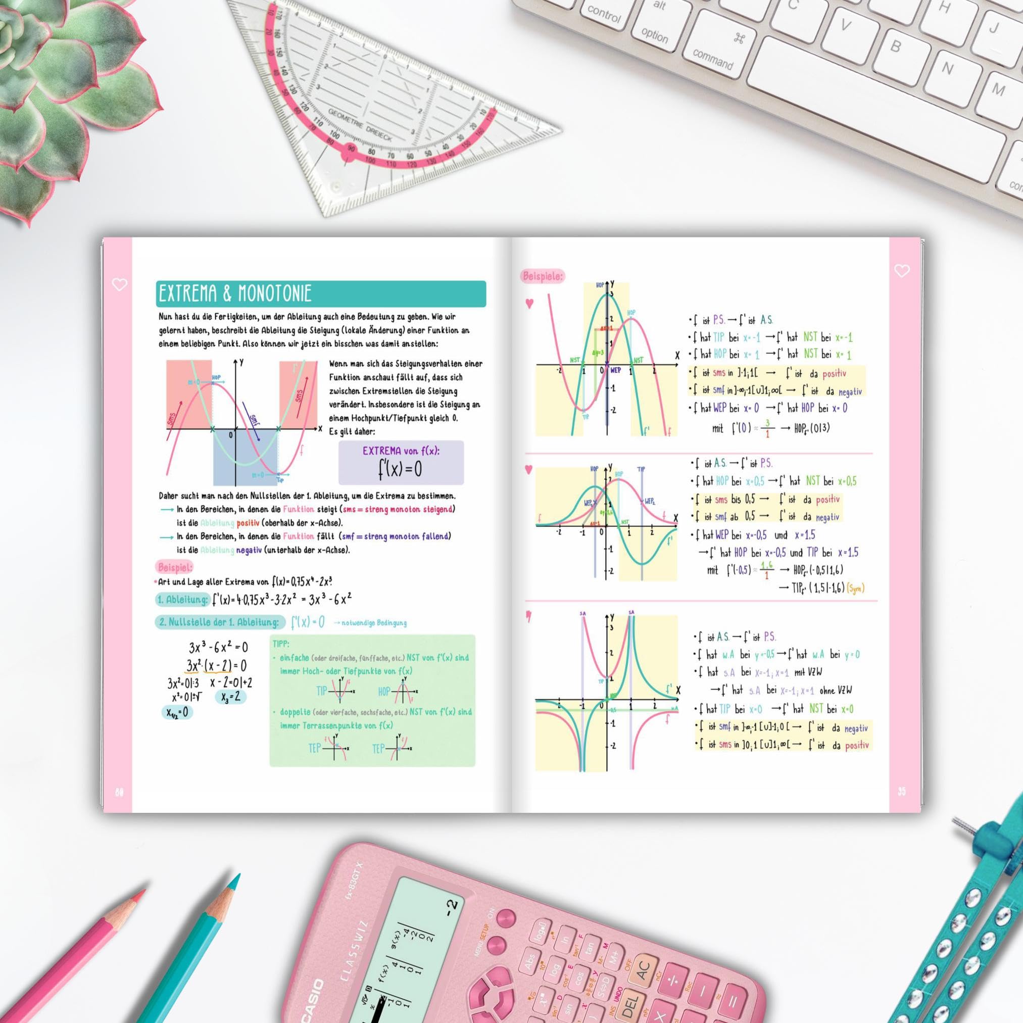 Mein Mathematik Buch | Abitur und Oberstufe | Klasse 11, 12, 13: Analysis + Stochastik + Analytische Geometrie + Lineare Algebra (Gesamtausgabe)