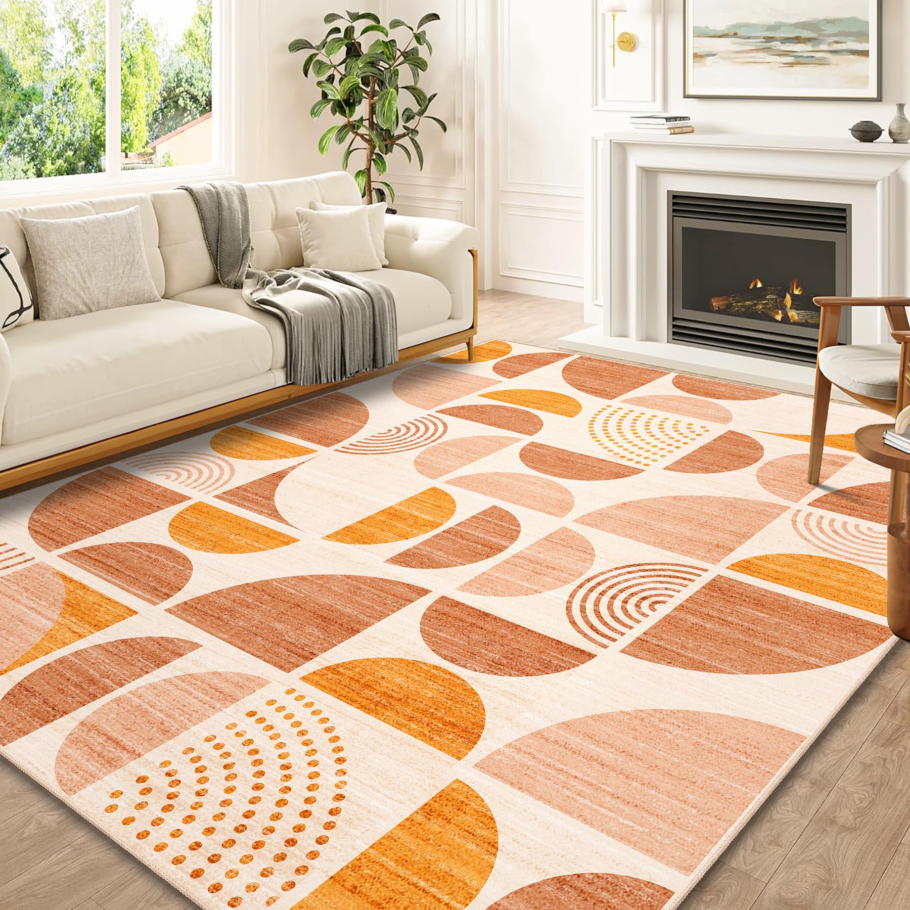 Amazon.com: MUJOO 8x10 Area Rugs,Washable Rugs for Living Room