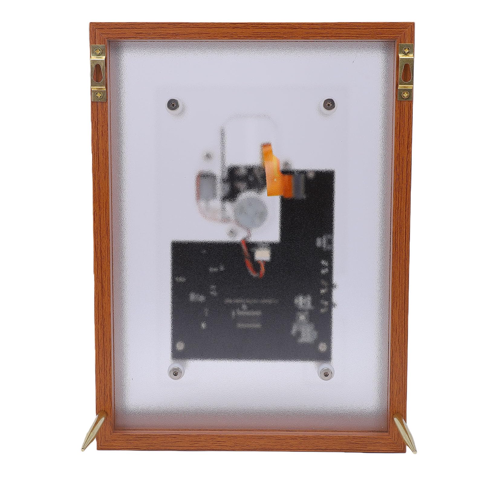 Jectse Lettore CD con Cornice per Foto Musicale retrò, Lettore CD da Tavolo in Acrilico Trasparente Bluetooth 5.0 con Montaggio a Parete con Batteria Rimovibile, per Regalo di
