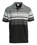 Mens Striped Polo Shirt with Pocket - Yarn Dye