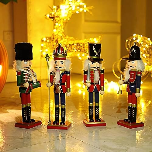 Miniatura 6 de Adorno de cascanueces de madera O-Toys, decoración navideña, figuras, juguetes de marionetas, regalos de navidad, decoración del hogar (12