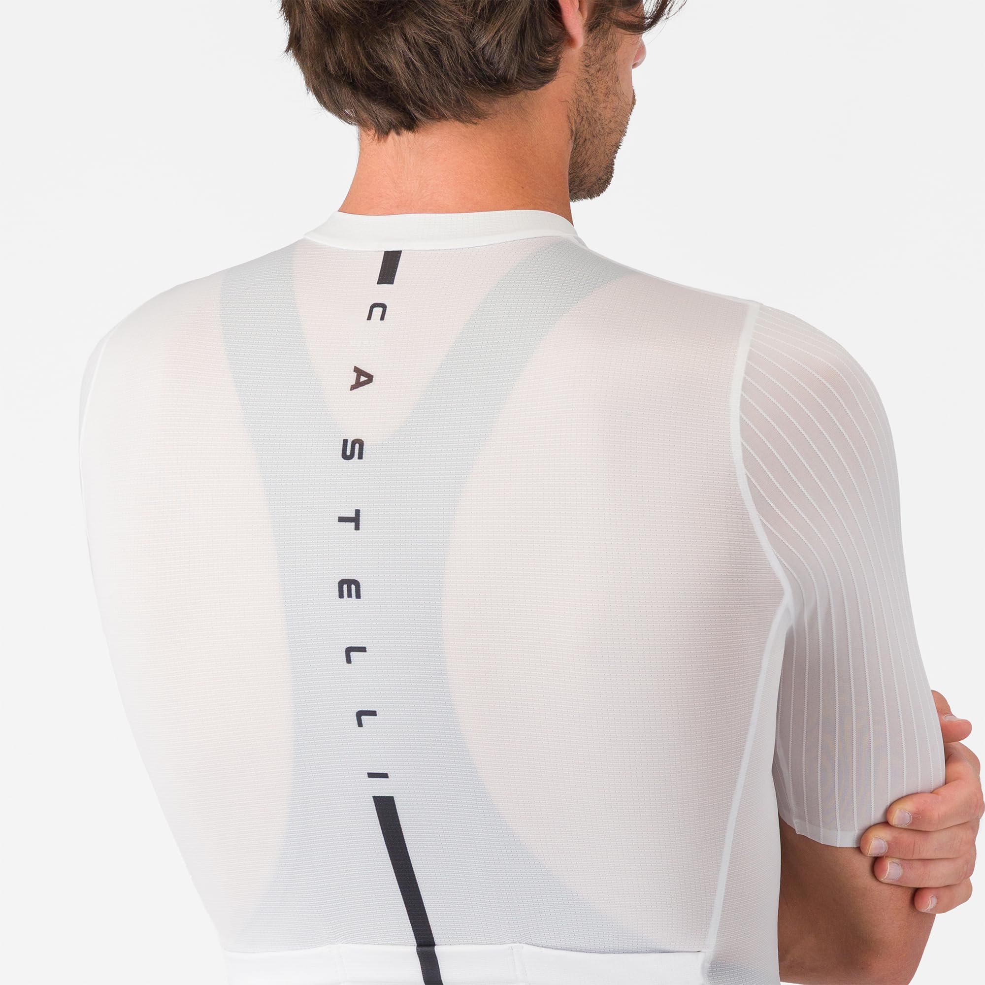 CASTELLI Drittone Logo Jersey da uomo, leggero, traspirante, maglia da ciclismo con vestibilità su misura per un comfort tutto il giorno