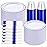 WELLIFE 350 Pcs Blue Plastic Plates for 50 Guests - Plastic Dinnerware Set,Party Supplies Includes 100 Blue Disposable plates,150 Silverware,50 Napkins,50 Cups,Hanukkah Plates