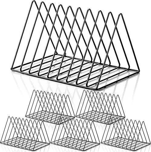 Soporte triangular para archivos, soporte de metal de vinilo, divisor de registros, soporte de vinilo vertical, soporte para álbum de registros,