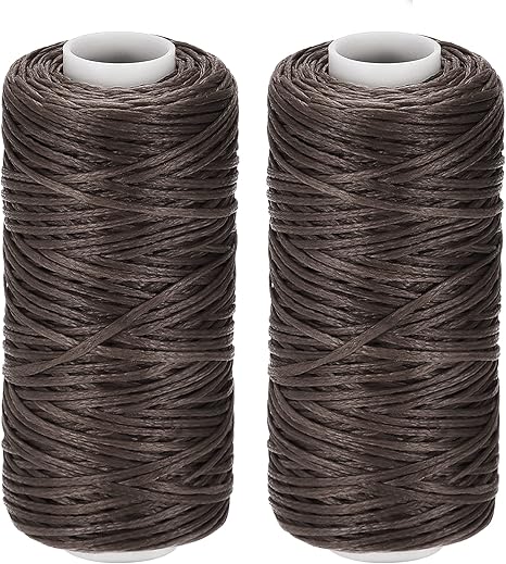 sourcing map Cuero Costura Hilos 55 Yardas 150D/1mm Poliéster ...