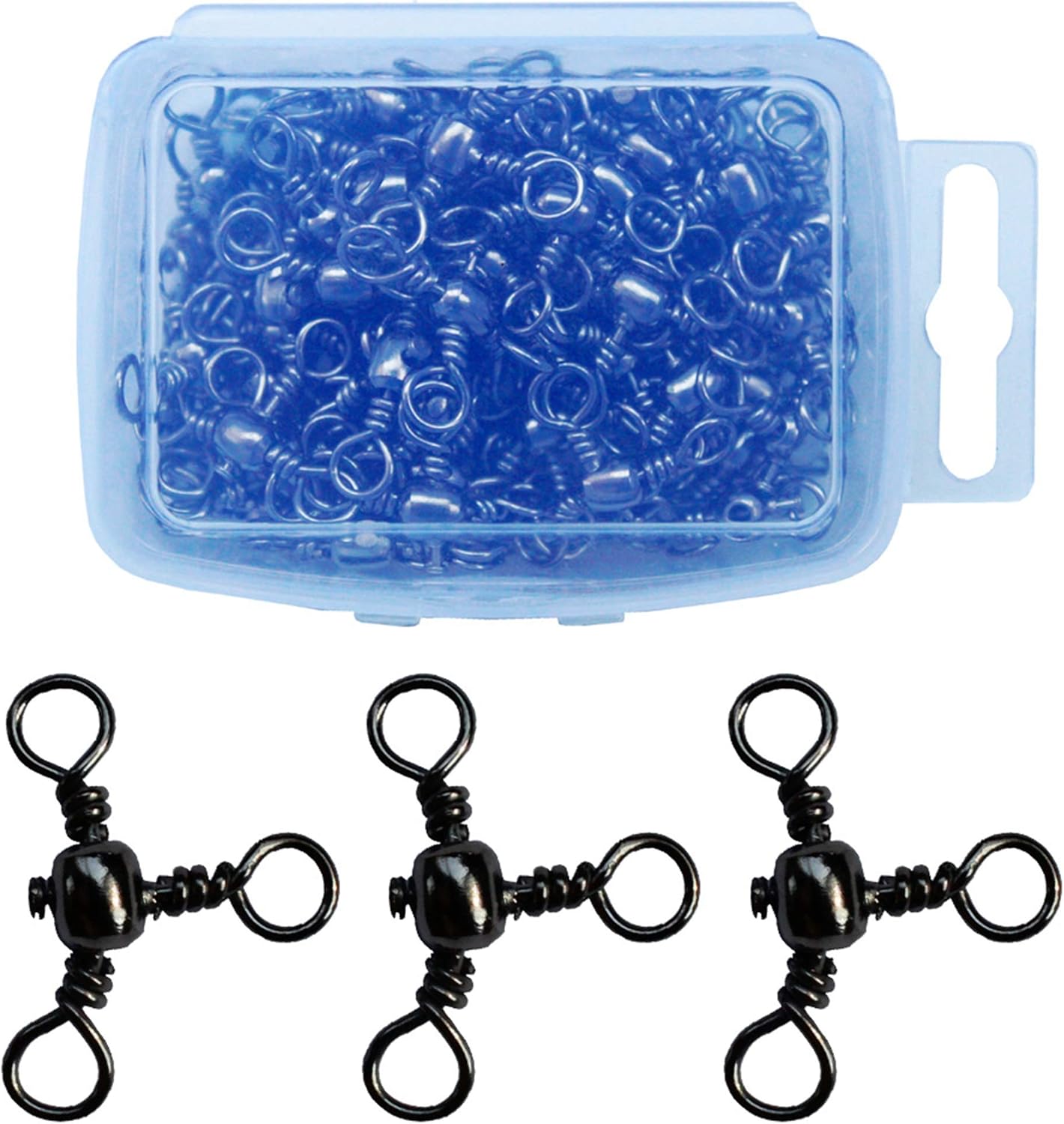 50Pcs Three Way Swivels Triple Swivels Trolling Catfish