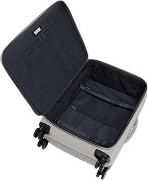 Away Carry-On and Medium Checked Luggage Set | His and Hers 23-Inch Expandable Nylon Carry-On Luggage with Spinner Wheels, 2-Piece Travel Set, Cloud Gray and Clay Pink