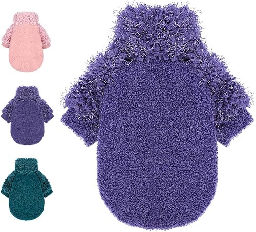 Miniatura 8 de XXS Suéter para perro, ropa de taza de té, suéter de chihuahua para perros pequeños, suéter suave y cálido para cachorros, suéter de invierno para