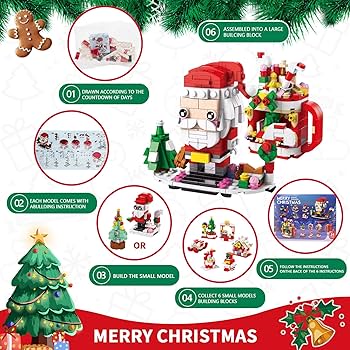 Amazon.com: 2025 Christmas Advent Calendar 6 IN 1 Santa