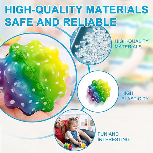 Miniatura 2 de Bolas espaciales, bola de rebote extrema alta Tiktok Pop Bouncing Rubber Bounce Ball Sensory Ball Mejora la coordinación mano-ojo, pelota de