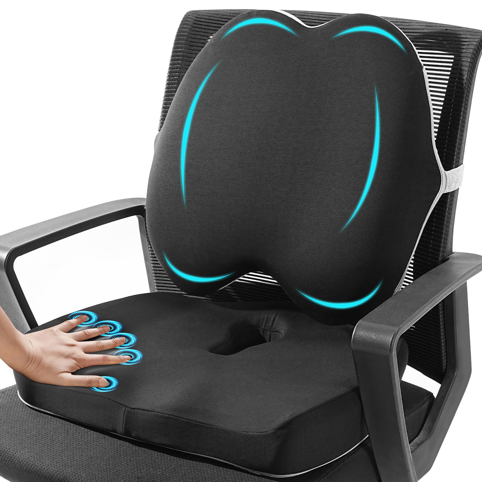 腰痛対策 クッション3点セット ※デスクチェアは含みません