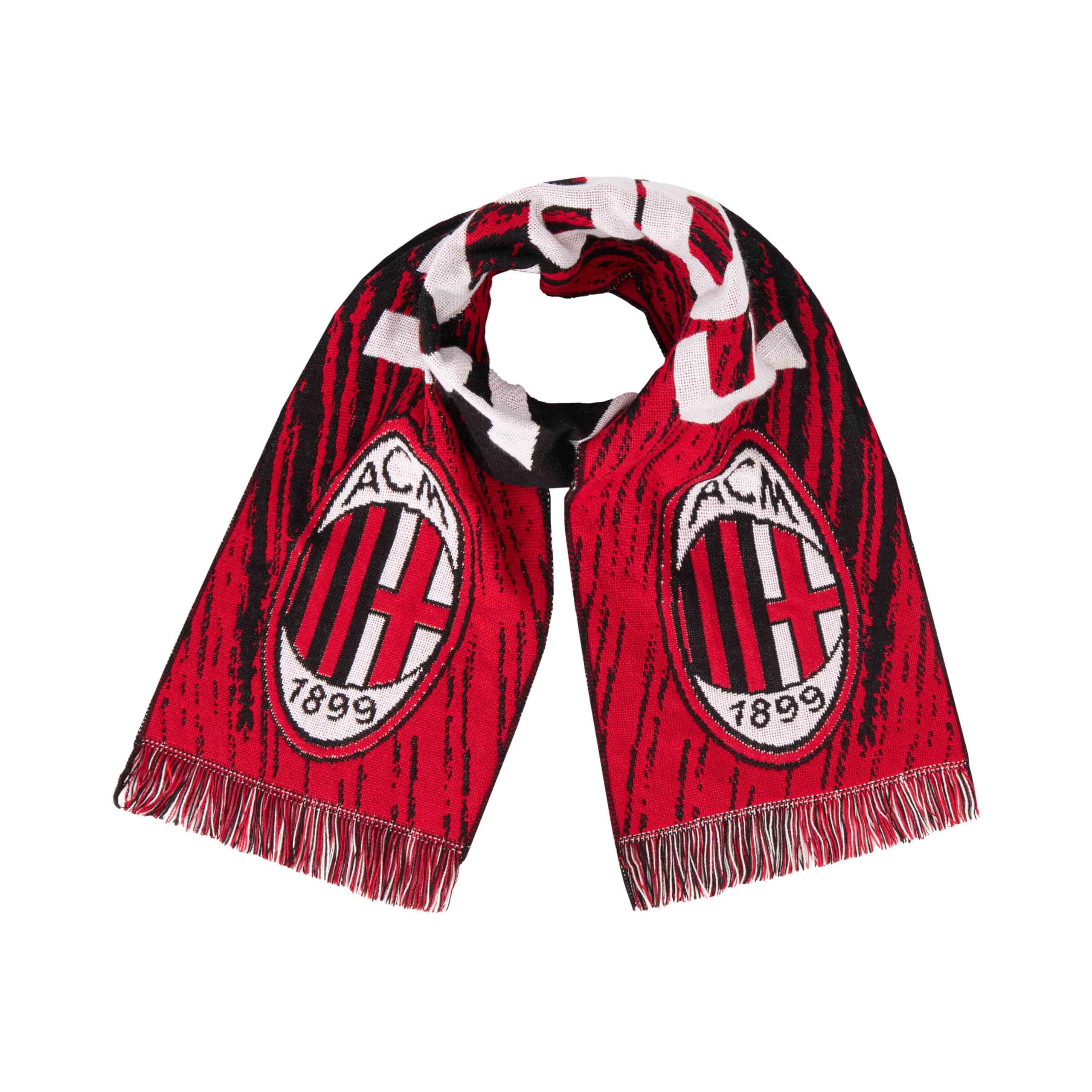 AC Milan AC Milan, Oficjalny szalik, żakard, akryl, jeden rozmiar, grafika