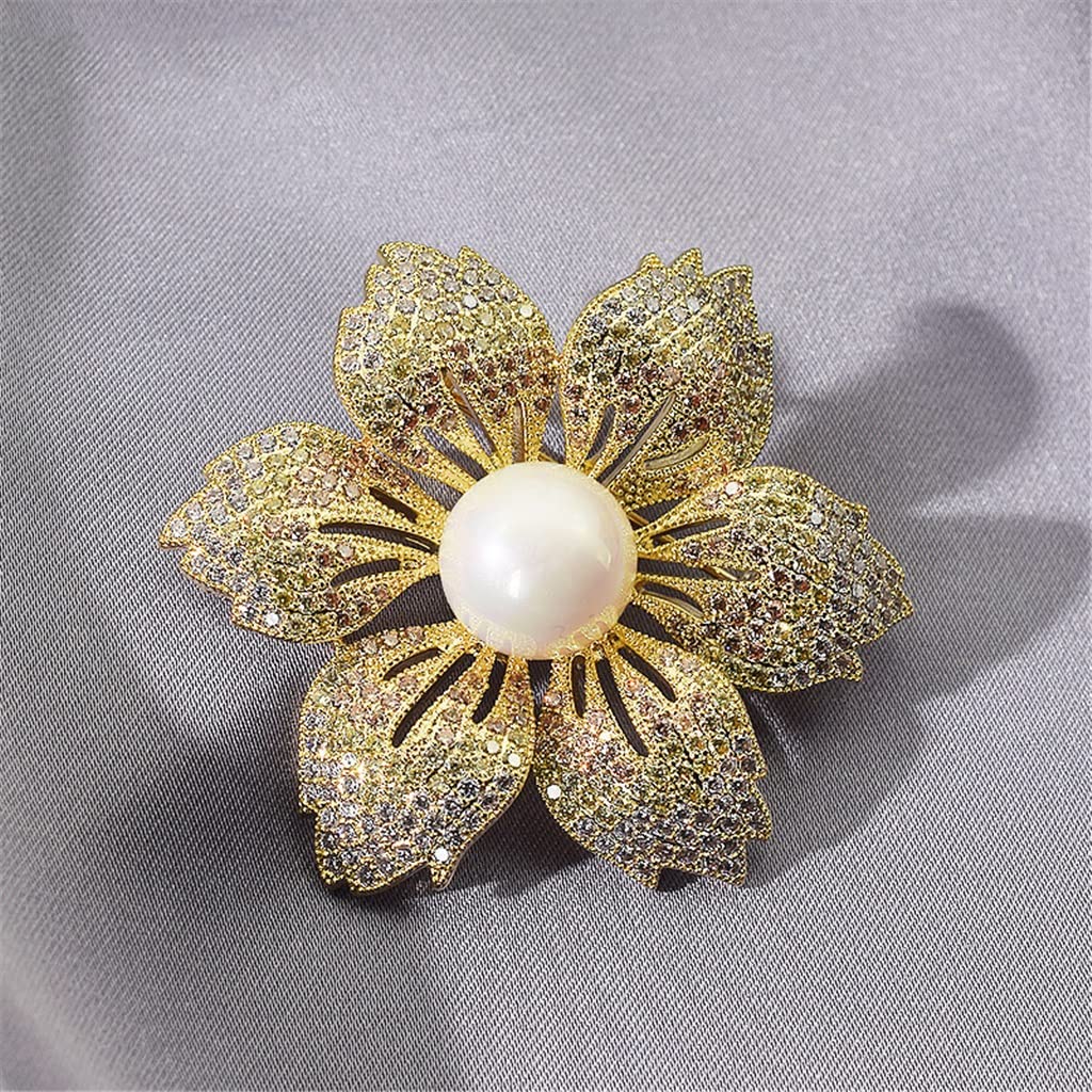 Geschenk Bauhinia Brosche Feminine Retro Anzug Mantelkleid Corsage Schmuck Schmuck
