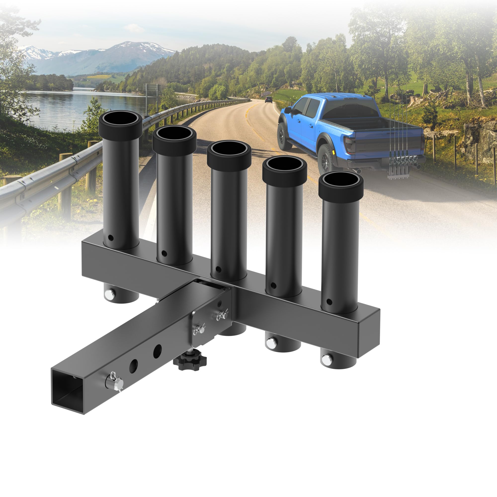 Hitch Mount Fishing Rod Holder