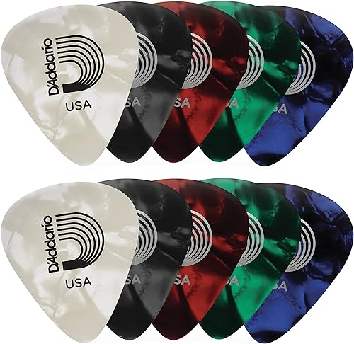 Planet Waves - Púas de celuloide para guitarra color verde Paquete de 10