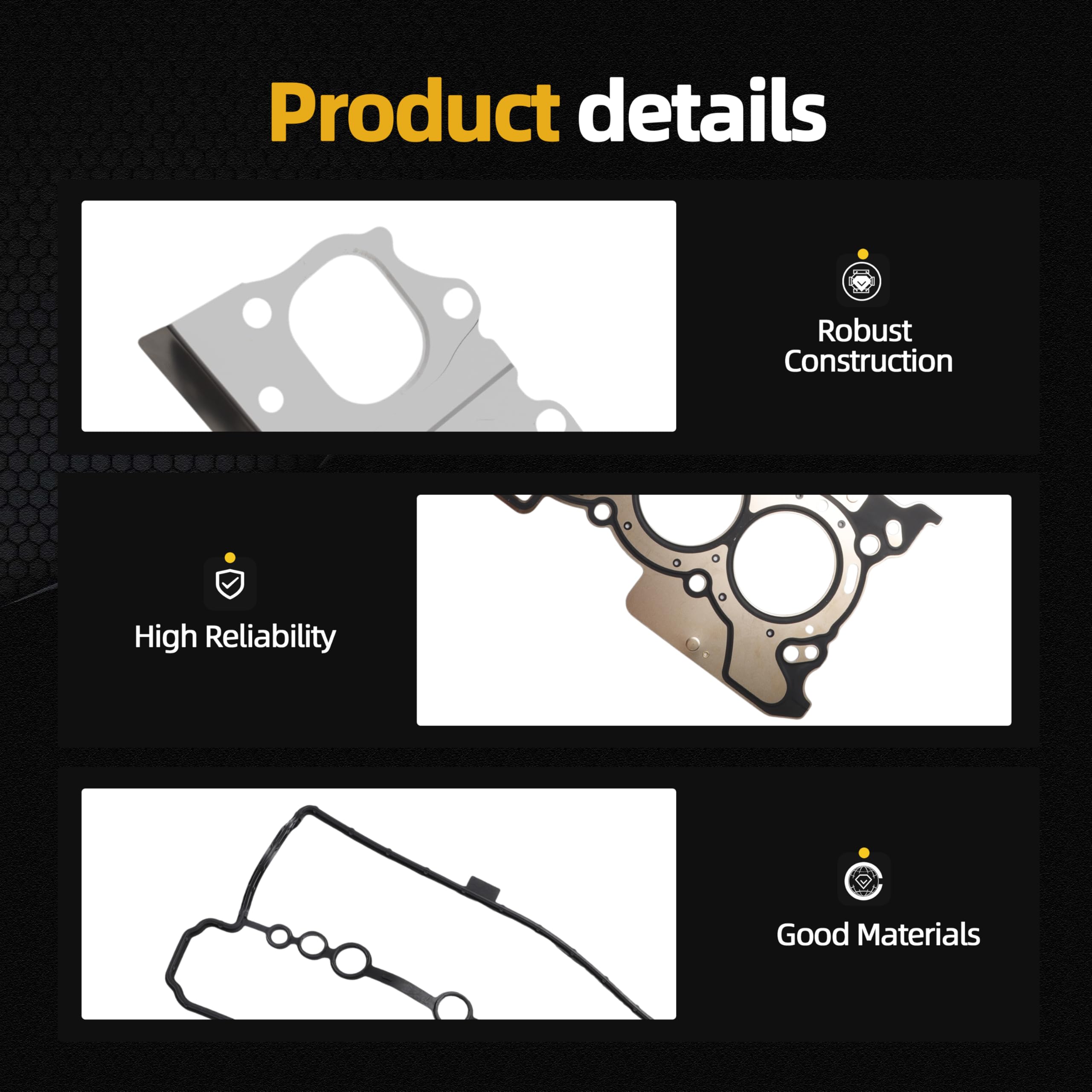 Set di guarnizioni testa cilindro motore con bulloni, per Dacia Dokker Duster Lodgy, per Mercedes-Benz Citan, per Nissan Juke Pulsar Qashqai, per Renault Captur Clio Grand Scénic Kadjar Kangoo