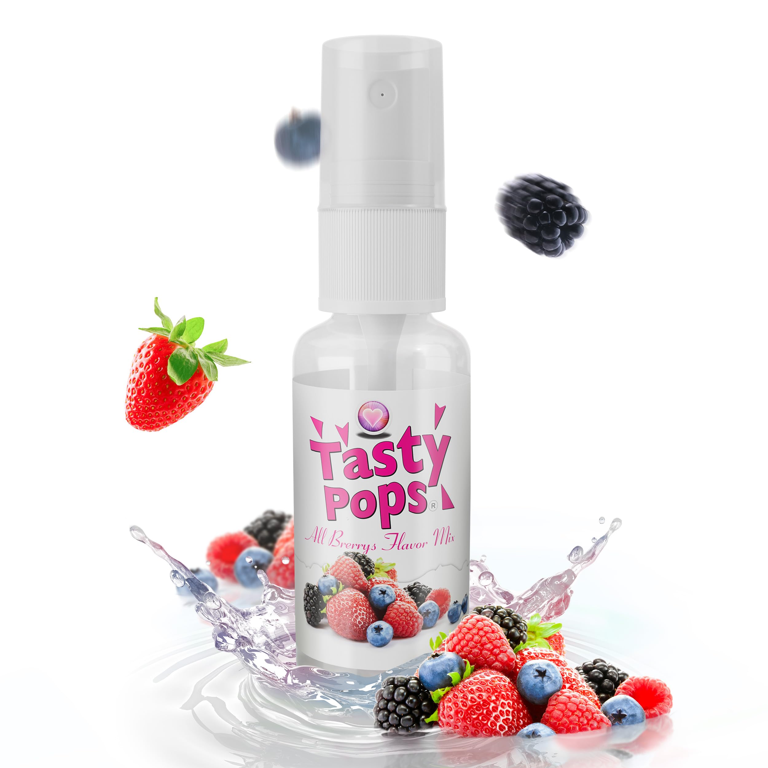 Tasty PopsBody Spray with Flavour - Water Based & Vegan - 30ml - For More Fun for Two - Various Flavours