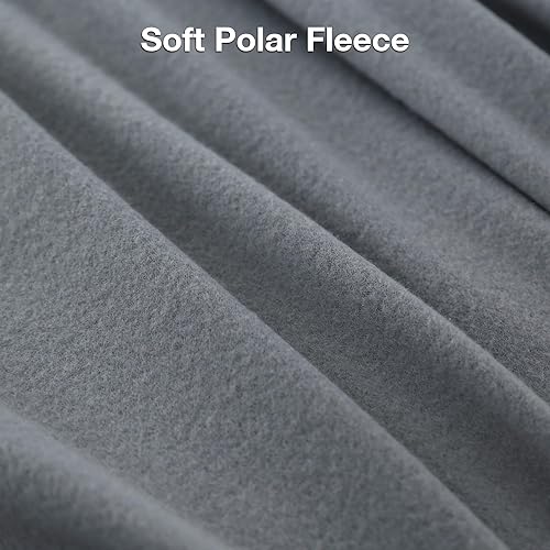Miniatura 5 de Juego de sábanas de felpa de microforro polar tamaño individual, 3 piezas de terciopelo polar con sábana bajera de bolsillo profundo de 15 pulgadas,