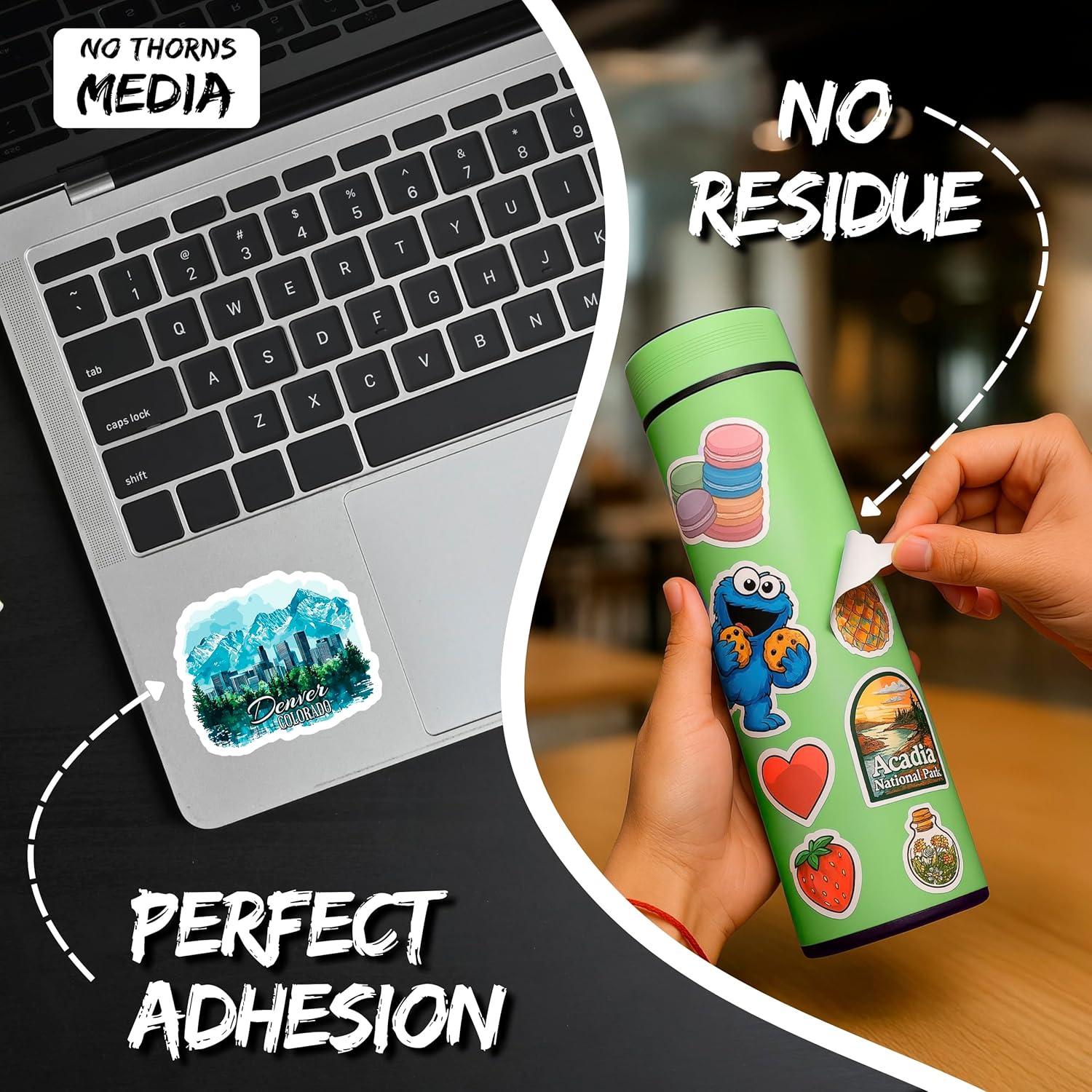 Denver Colorado Sticker 4 Inch 2-Pack - Waterproof Vinyl Decal for Laptop Water Bottle Car Tumbler - Durable Aesthetic Long-Lasting Stickers for Adults ID45039 - Image 3