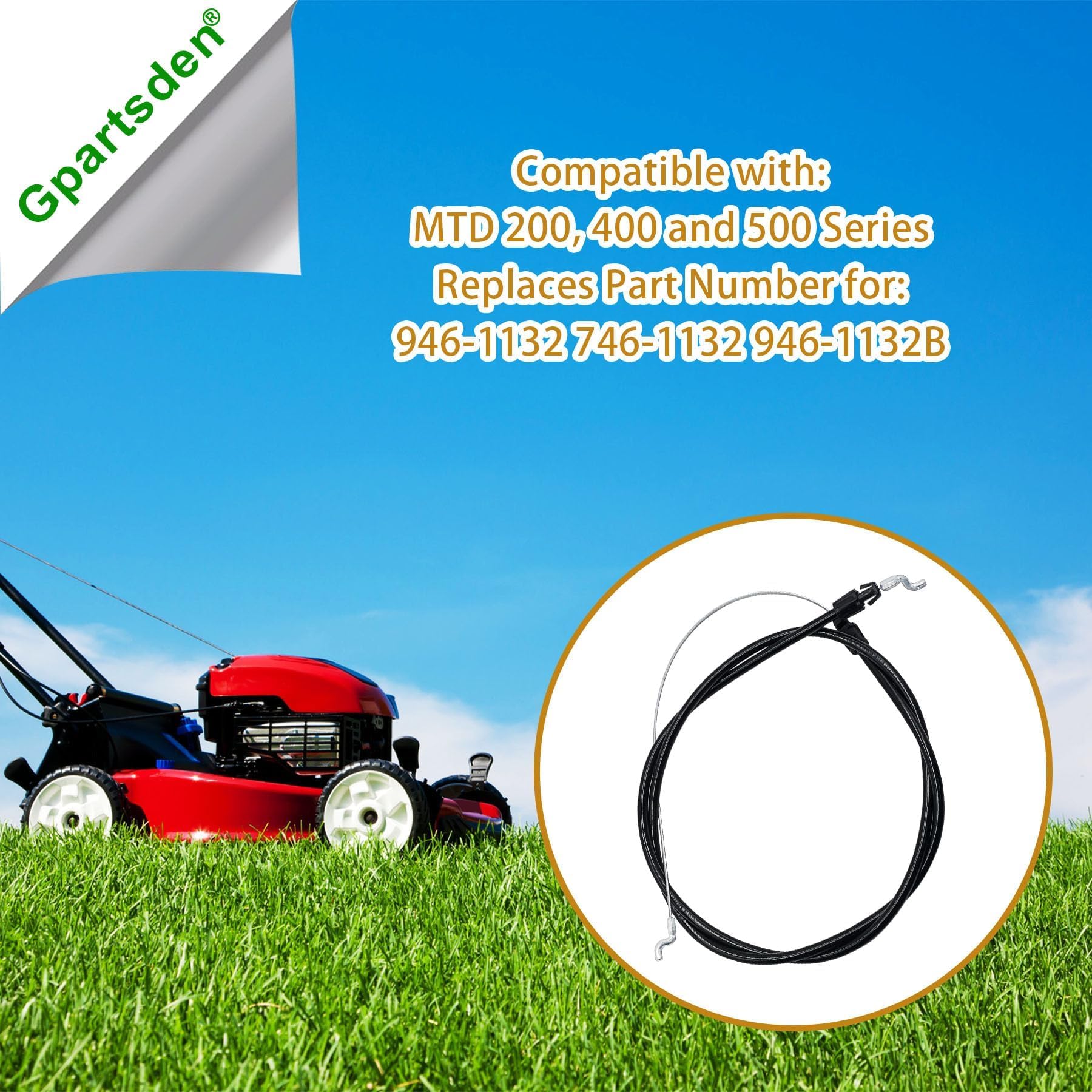 Amazon.com : Gpartsden 746-1132 Blade Control Cable 290-851 Fits