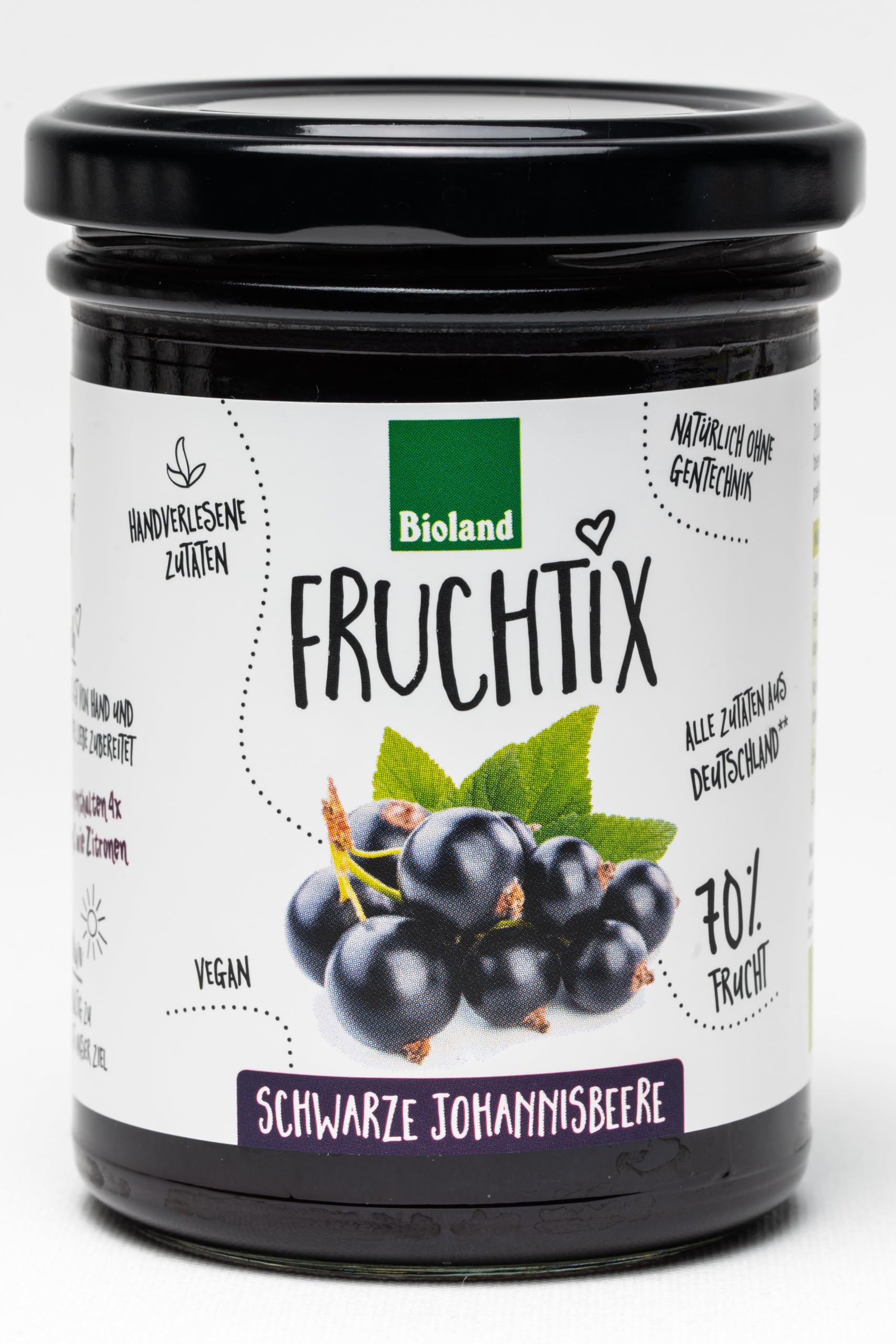 Schwarze Johannisbeere-Fruchtaufstrich 18 x 220 g