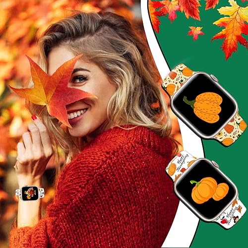 Miniatura 4 de Paquete de 2 correas de reloj de Navidad para Apple Watch de 1.496 pulgadas, 1.575 pulgadas, 1.614 pulgadas, 1.654 pulgadas, 1.732 pulgadas, 1.772